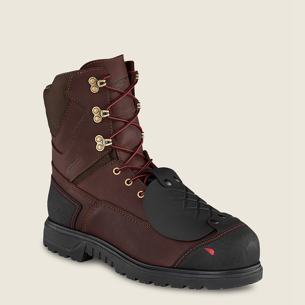 Botas de Seguridad Red Wing Hombre Marrom/Negros - Brnr Xp - 8-Inch Waterproof Toe Metguard - 840-KV